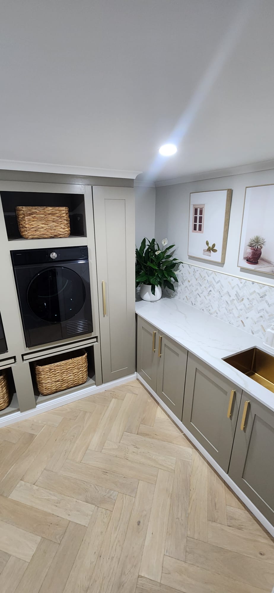 Herringbone Parquetry Laundry Renovation